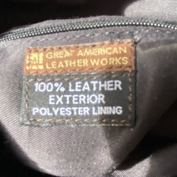 Great American Leather Works Black Crossbody Casual Bag - Picture 9 of 16